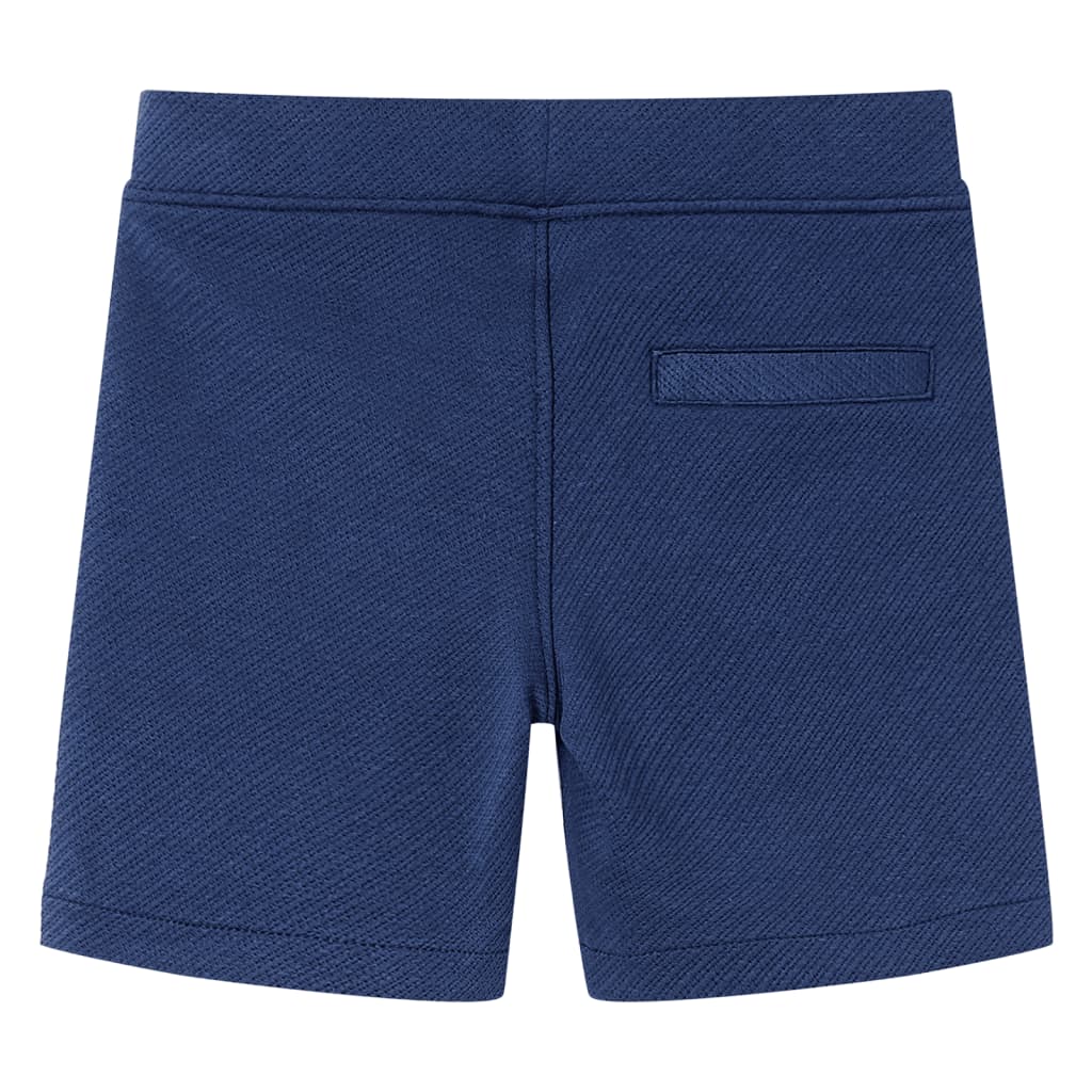 vidaXL Barnshorts med snöre mörkblå 140