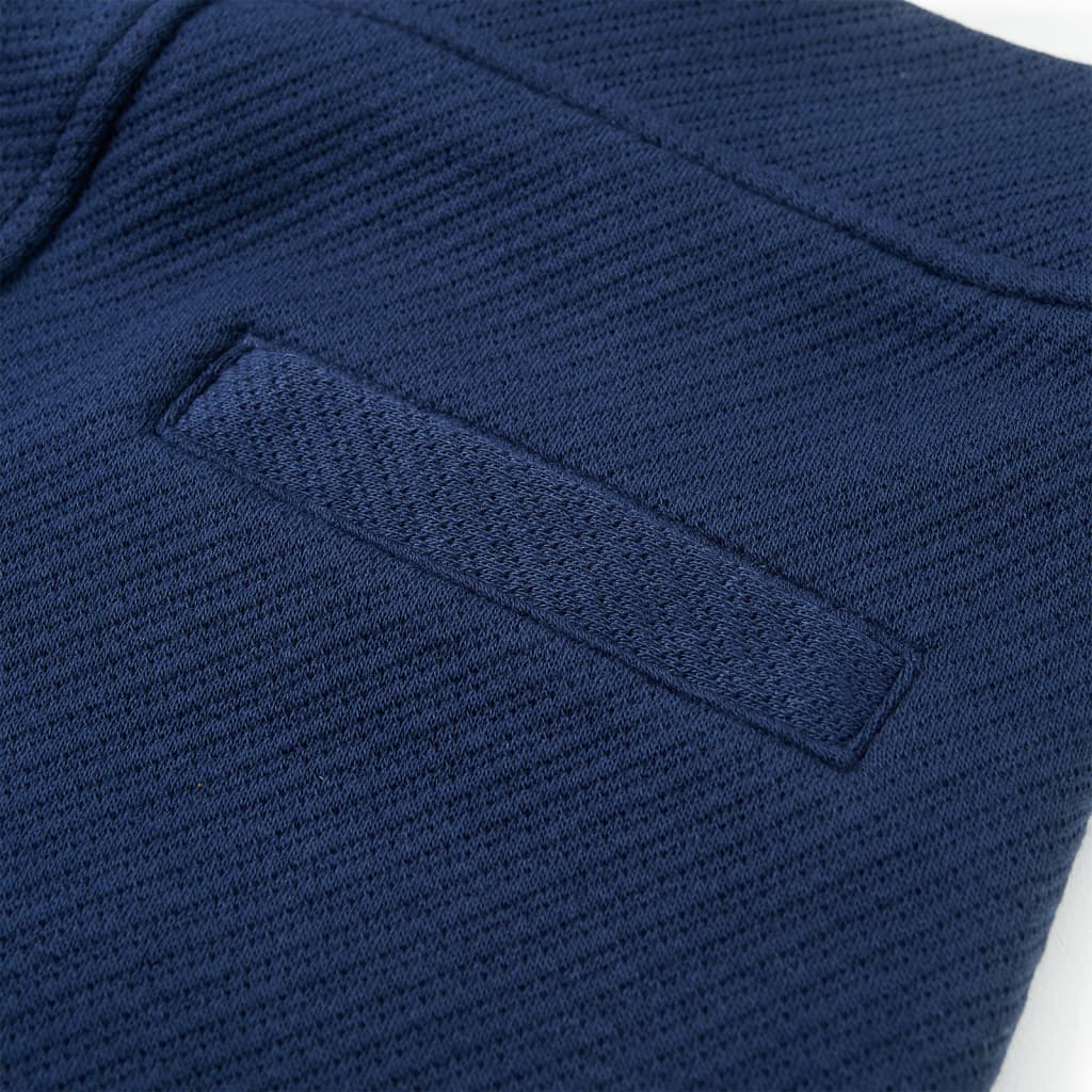 vidaXL Barnshorts med snöre mörkblå 140
