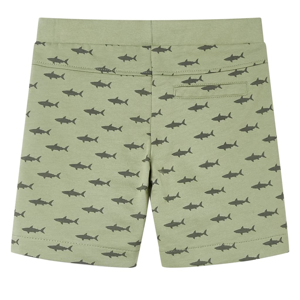 vidaXL Barnshorts med snöre blandad ljus khaki 116