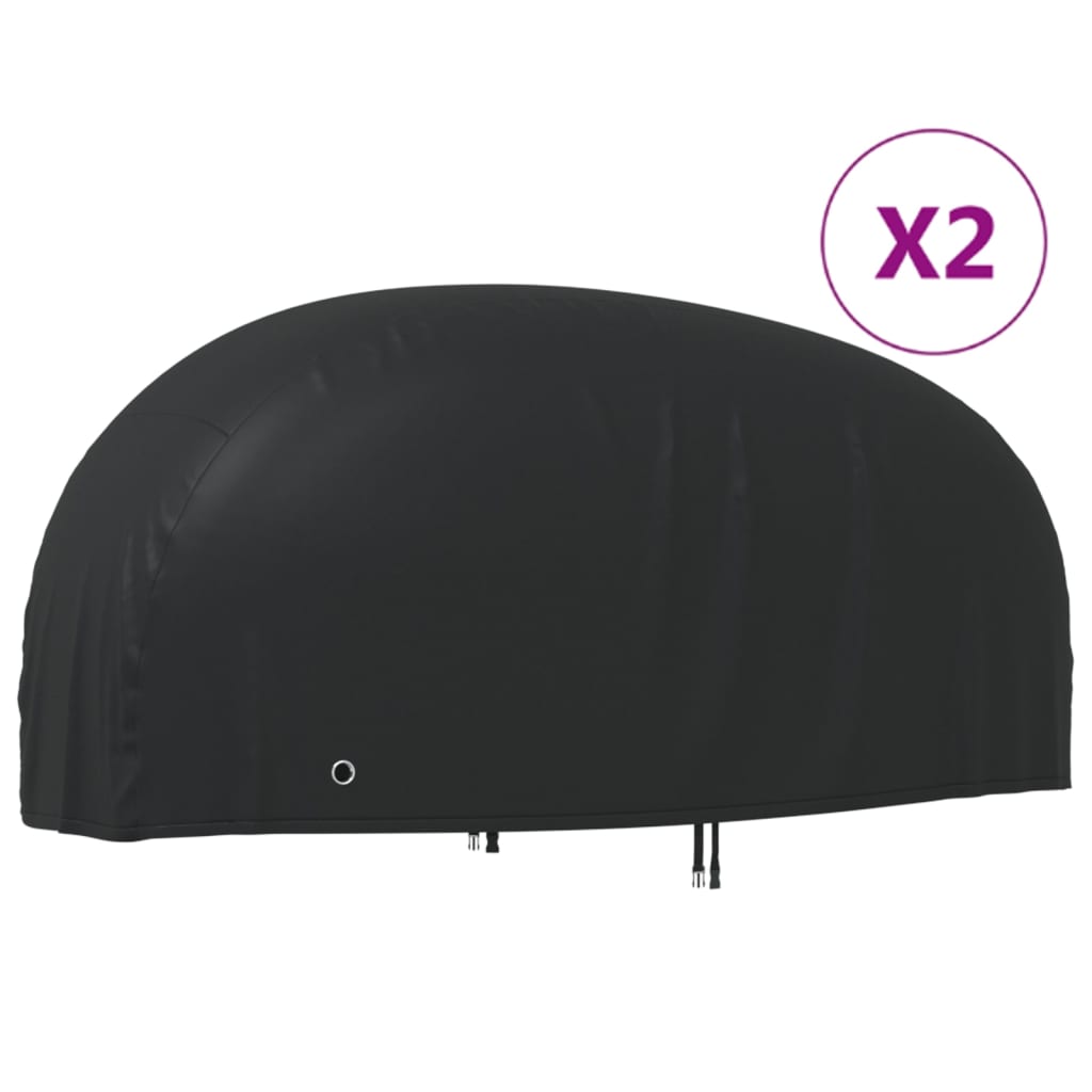vidaXL Motorcykelskydd 2 st 220x95x110 cm 210D oxford