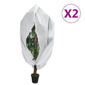 vidaXL Fiberdukar med blixtlås 2 st 70 g/m² 3,93x3,5 m