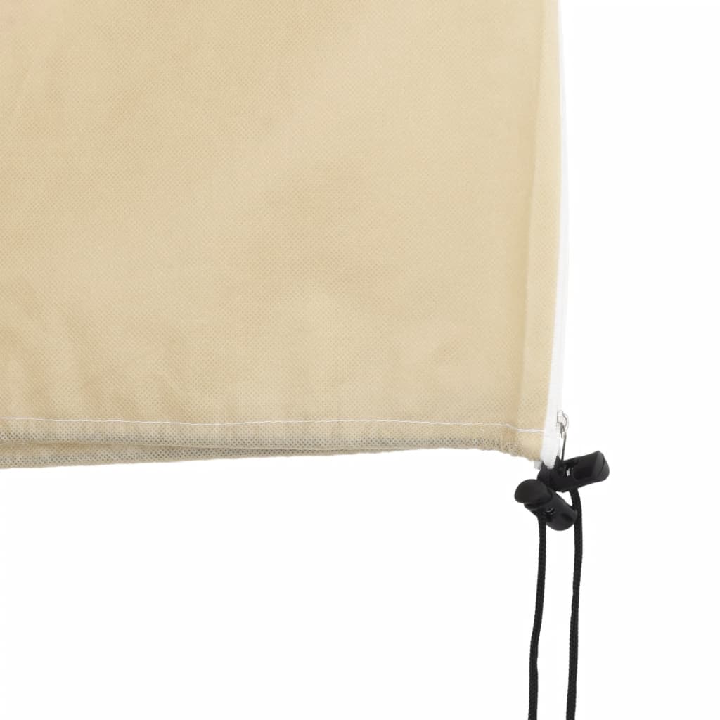 vidaXL Fiberdukar med blixtlås 4 st 70 g/m² 1x1,55 m