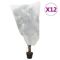 vidaXL Fiberdukar med dragsko 12 st 70 g/m² 0,8x1 m