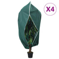 vidaXL Fiberdukar med blixtlås 4 st 70 g/m² 2,36x2 m