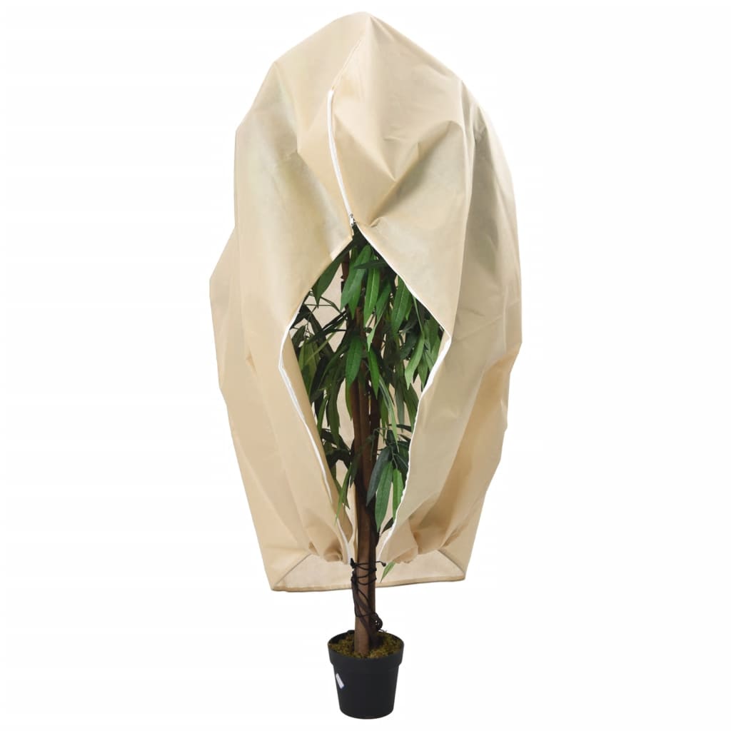 vidaXL Fiberdukar med blixtlås 10 st 70 g/m² 3,93x3,5 m