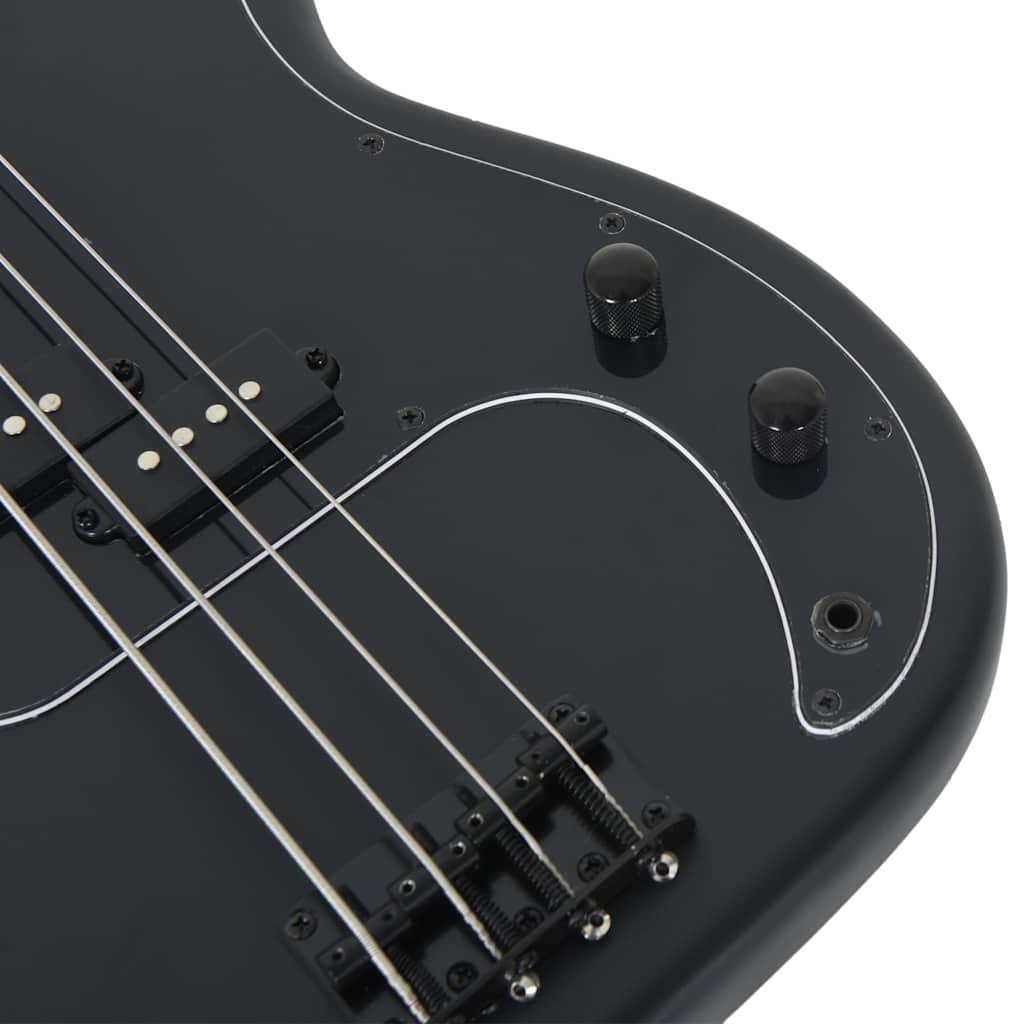 vidaXL Elektrisk basgitarr för nybörjare med väska svart 4/4 46