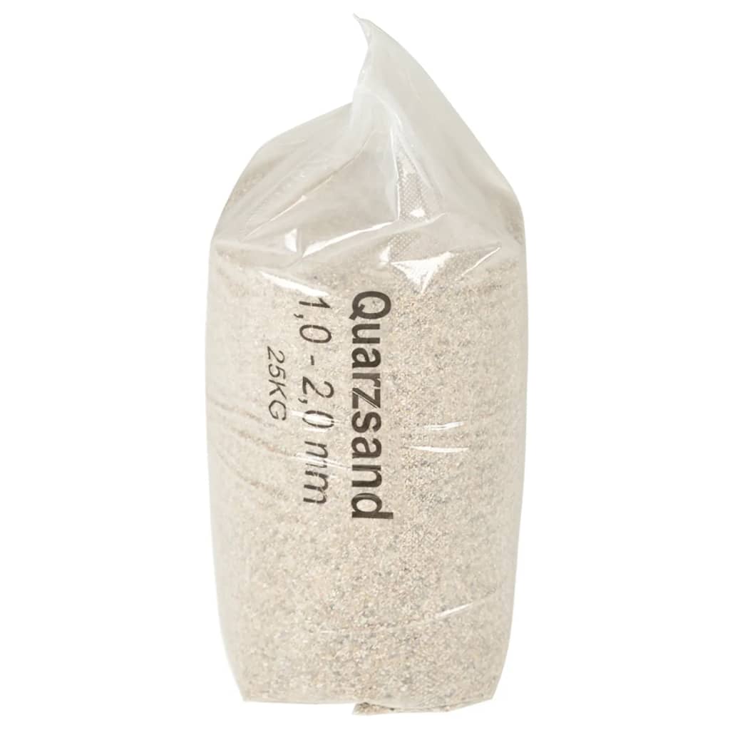 vidaXL Filtersand 25 kg 1,0-2,0 mm