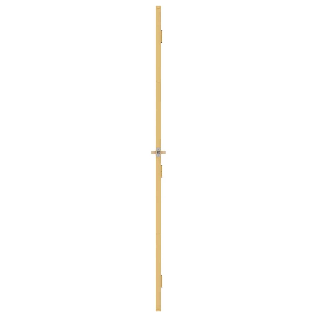 vidaXL Innerdörr guld 76x201,5 cm härdat glas och aluminium slim