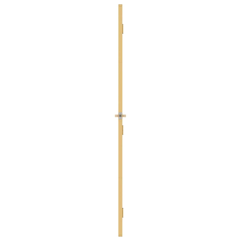 vidaXL Innerdörr guld 83x201,5 cm härdat glas och aluminium slim