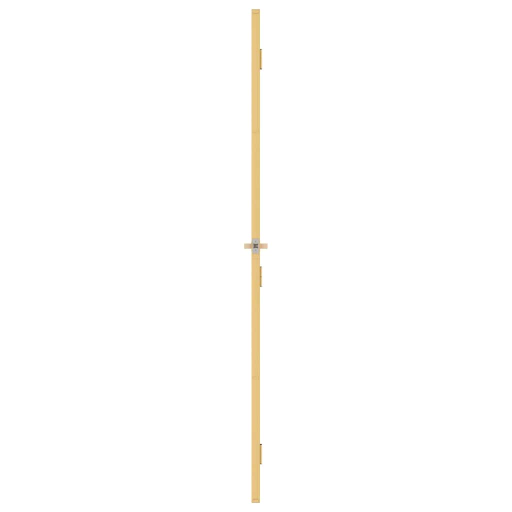 vidaXL Innerdörr guld 76x201,5 cm härdat glas och aluminium slim