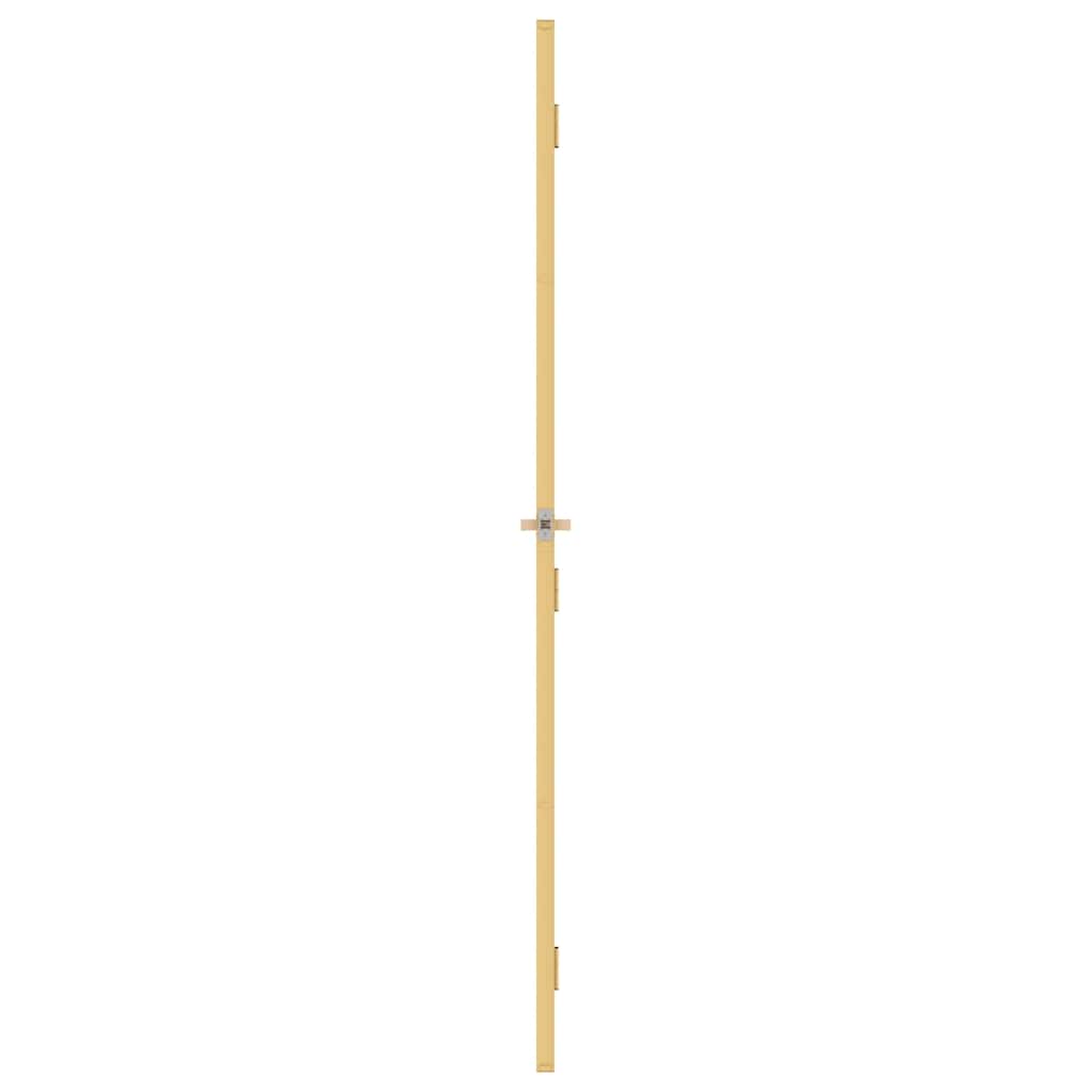 vidaXL Innerdörr guld 93x201,5 cm härdat glas och aluminium slim