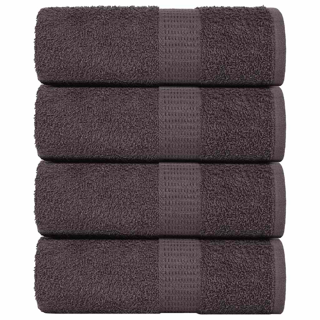 vidaXL Tvättlappar FROGN 4 st antracit 15x21 cm 360 gsm