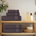 vidaXL Tvättlappar FROGN 4 st antracit 15x21 cm 360 gsm