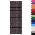 vidaXL Tvätthanddukar FROGN 50 st antracit 30x30 cm 360 gsm