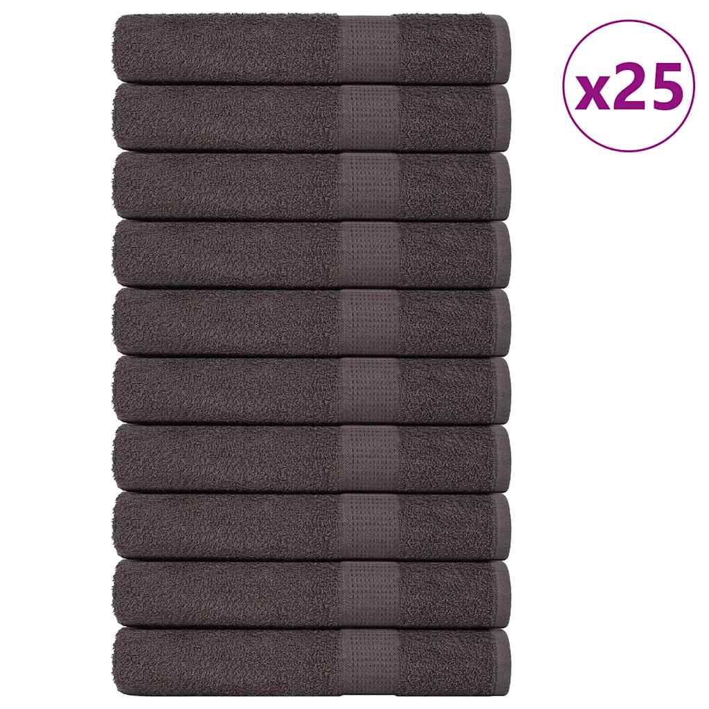 vidaXL Handdukar FROGN 25 st antracit 100x200 cm 360 gsm