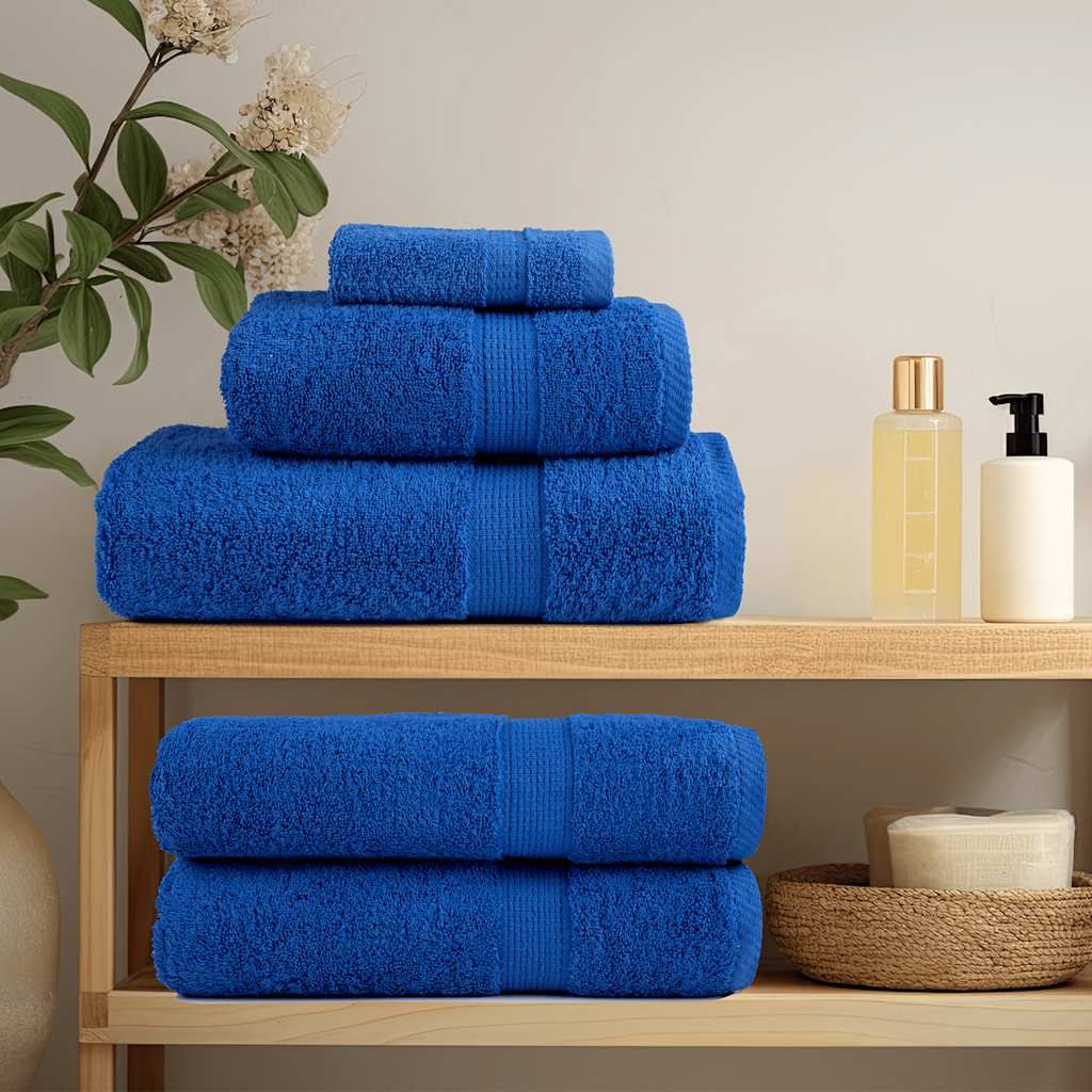vidaXL Tvätthanddukar FROGN 2 st blå 30x30 cm 360 gsm