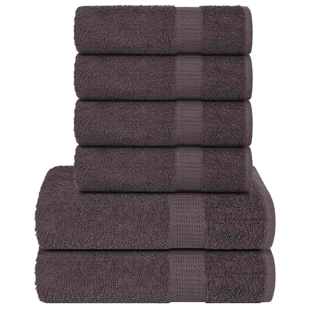 vidaXL 6-delat handduksset FROGN antracit 360 gsm