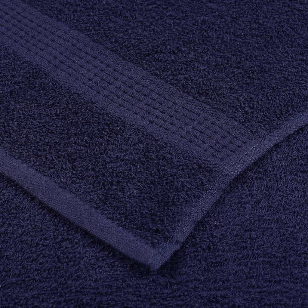 vidaXL 6-delat handduksset FROGN marinblå 360 gsm
