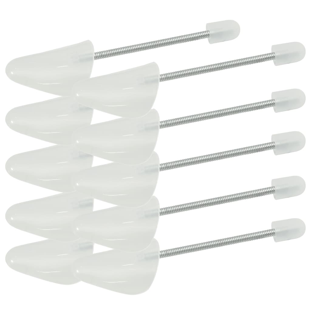 vidaXL Skoblock 5 par vit EU 35-38 plast