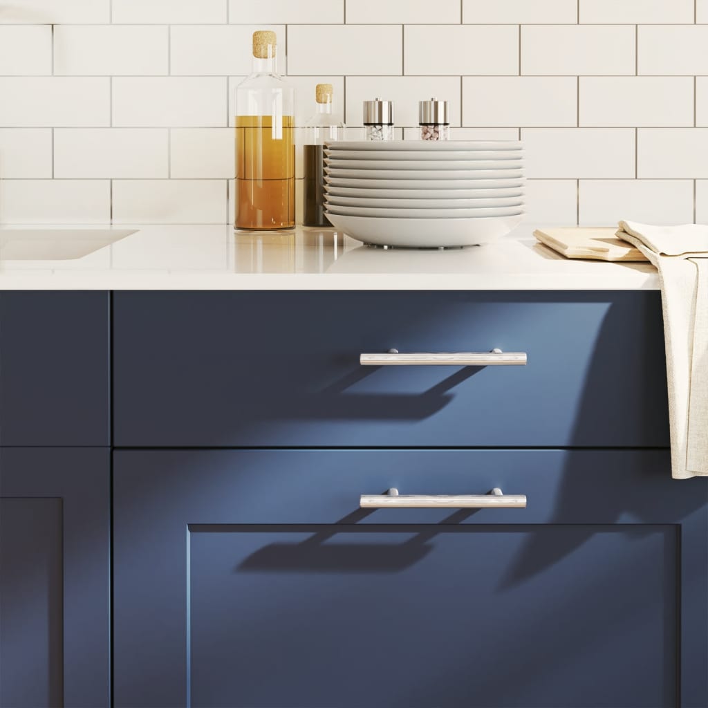 vidaXL Skåphandtag 20 st silver 96 mm rostfritt stål