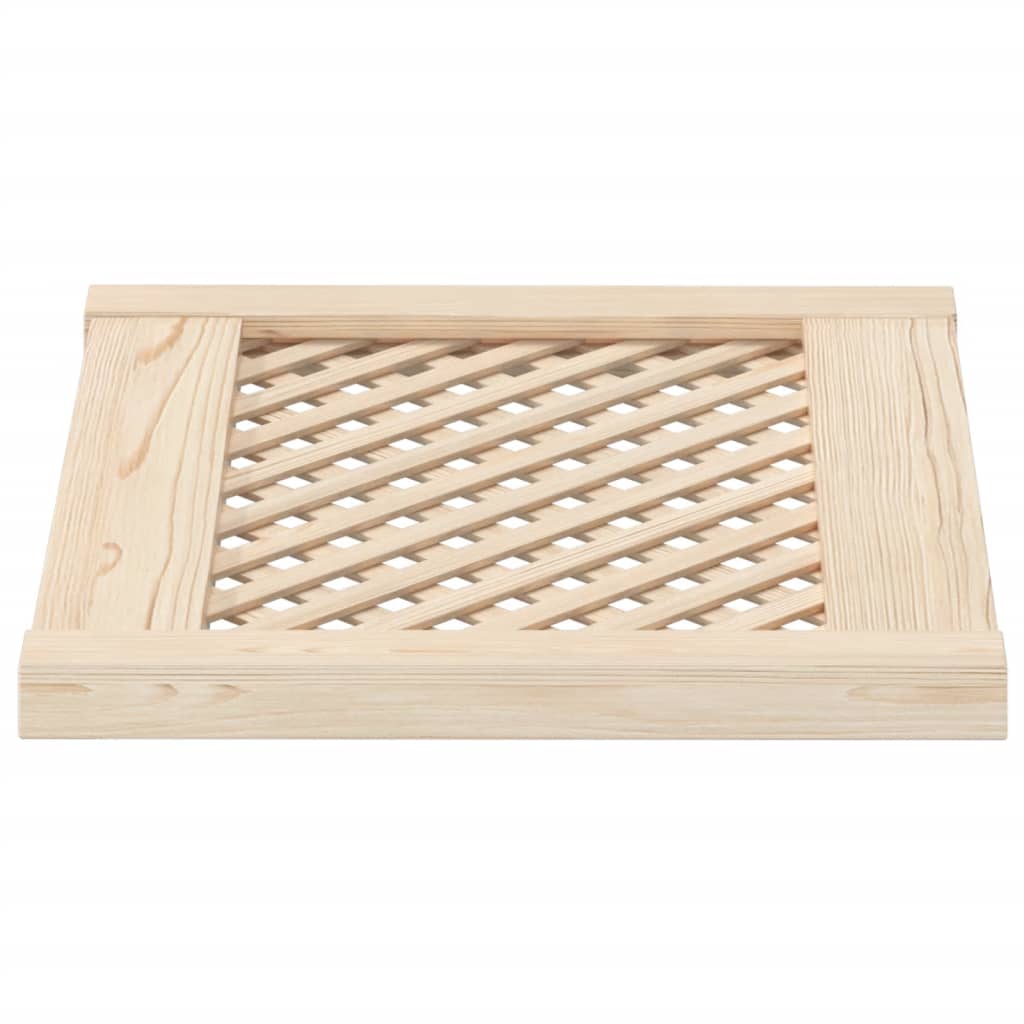vidaXL Skåpluckor gallerdesign 2 st 49,5x39,5 cm massiv furu