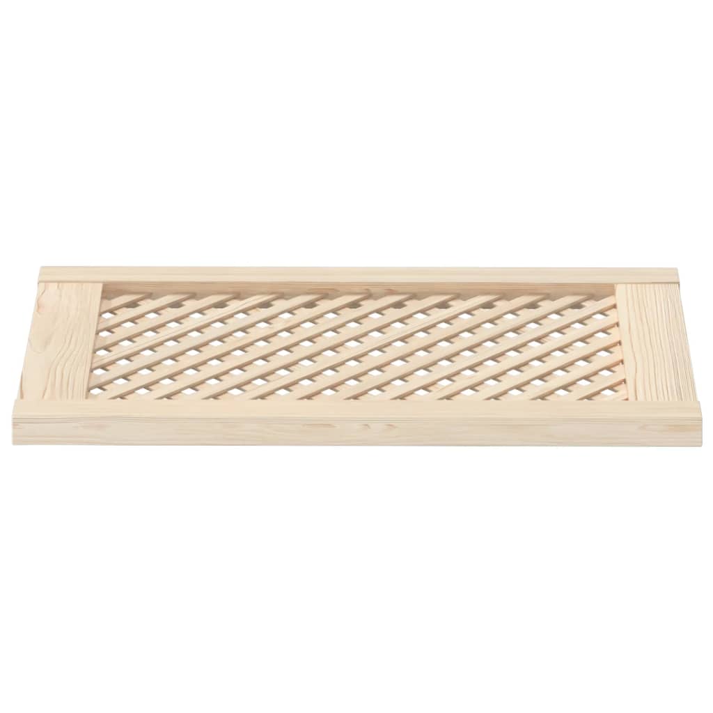 vidaXL Skåpluckor gallerdesign 2 st 39,5x69 cm massiv furu