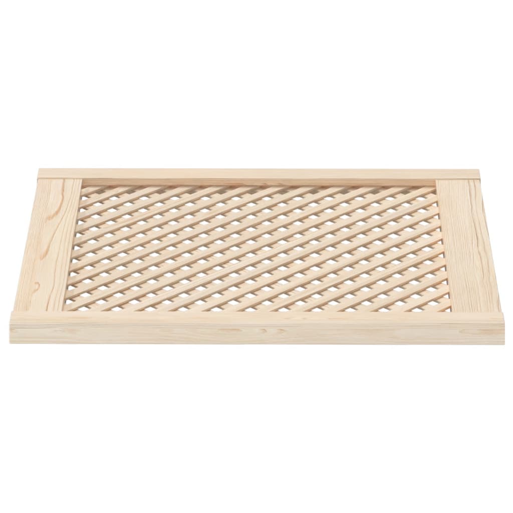 vidaXL Skåpluckor gallerdesign 2 st 59,5x69 cm massiv furu