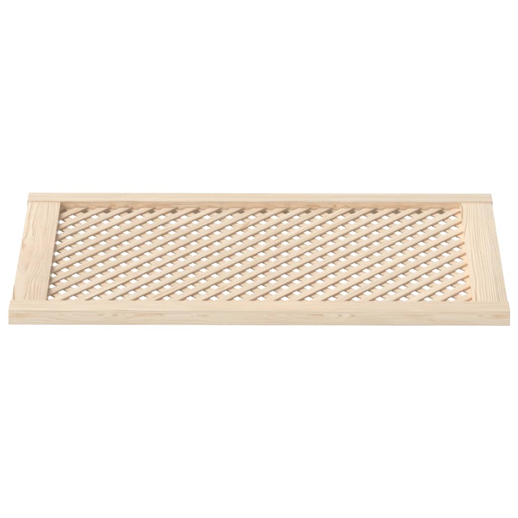 vidaXL Skåpluckor gallerdesign 2 st 49,5x99 cm massiv furu