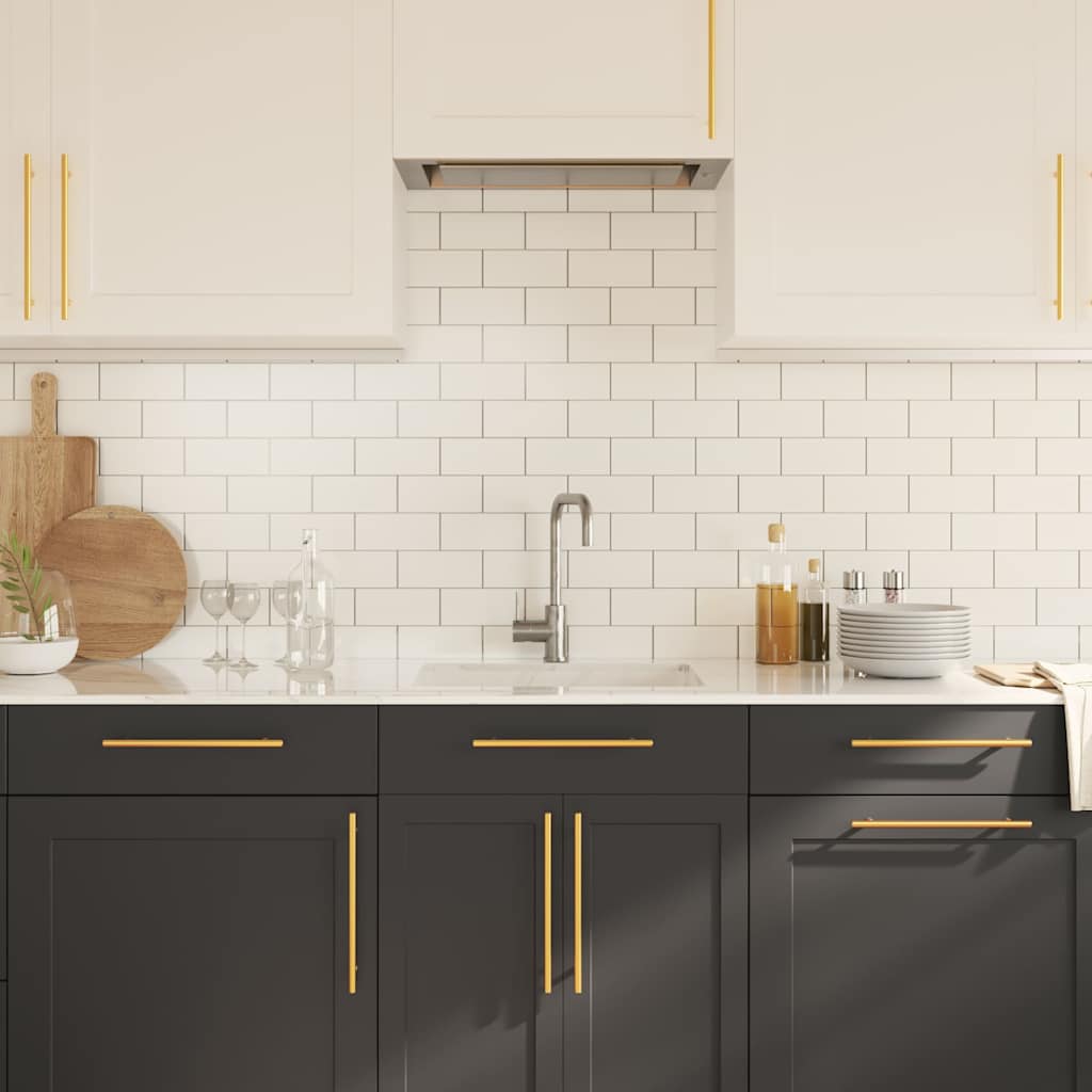 vidaXL Skåphandtag 5 st guld 224 mm rostfritt stål