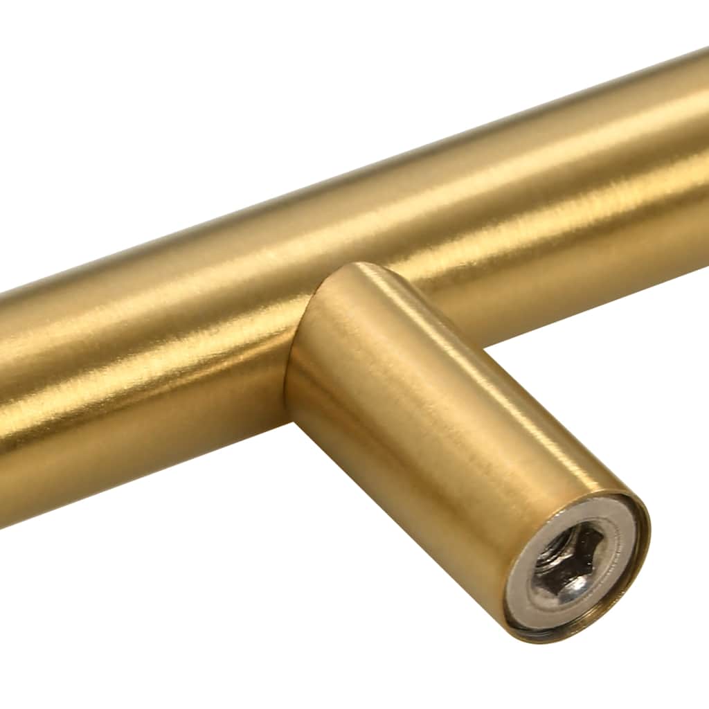 vidaXL Skåphandtag 5 st guld 224 mm rostfritt stål