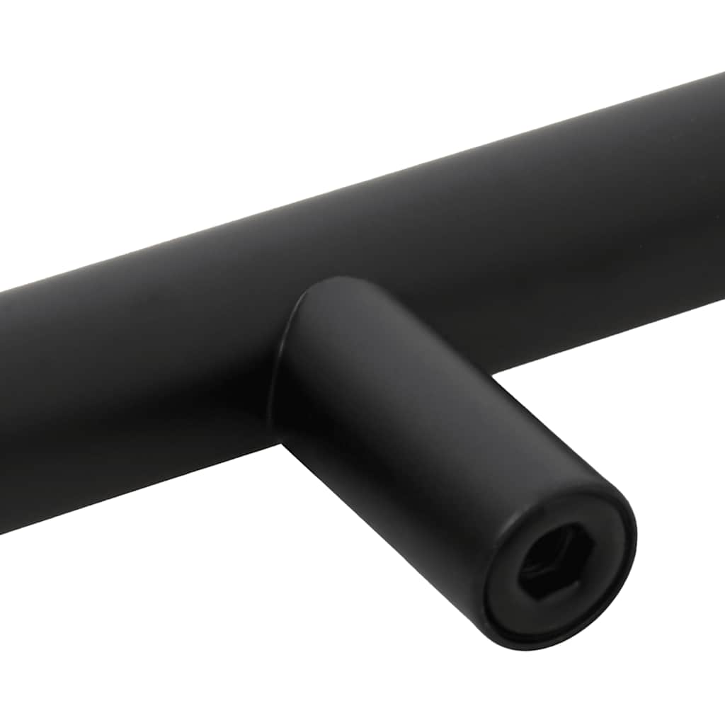 vidaXL Skåphandtag 5 st svart 480 mm rostfritt stål