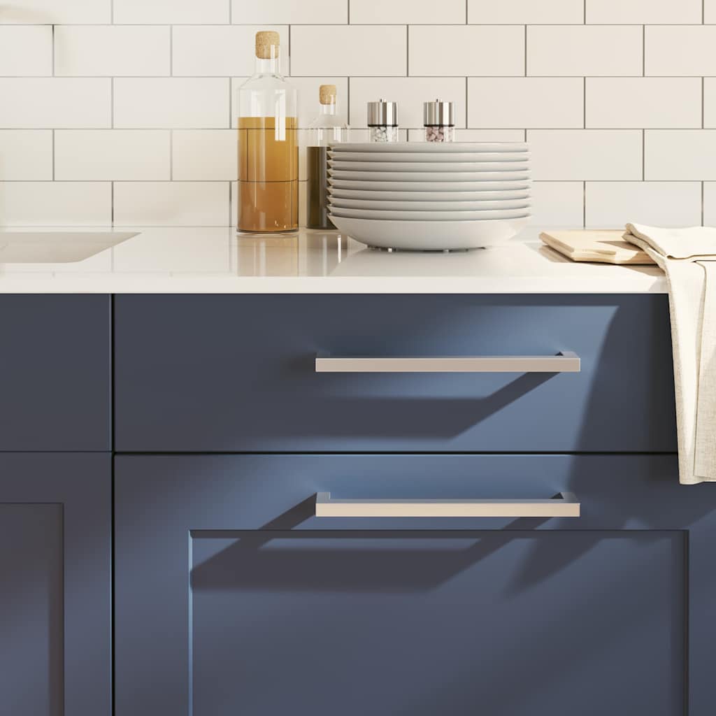 vidaXL Skåphandtag 5 st silver 224 mm rostfritt stål
