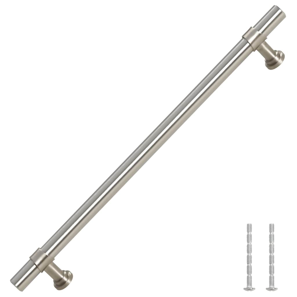 vidaXL Skåphandtag 5 st silver 192 mm rostfritt stål