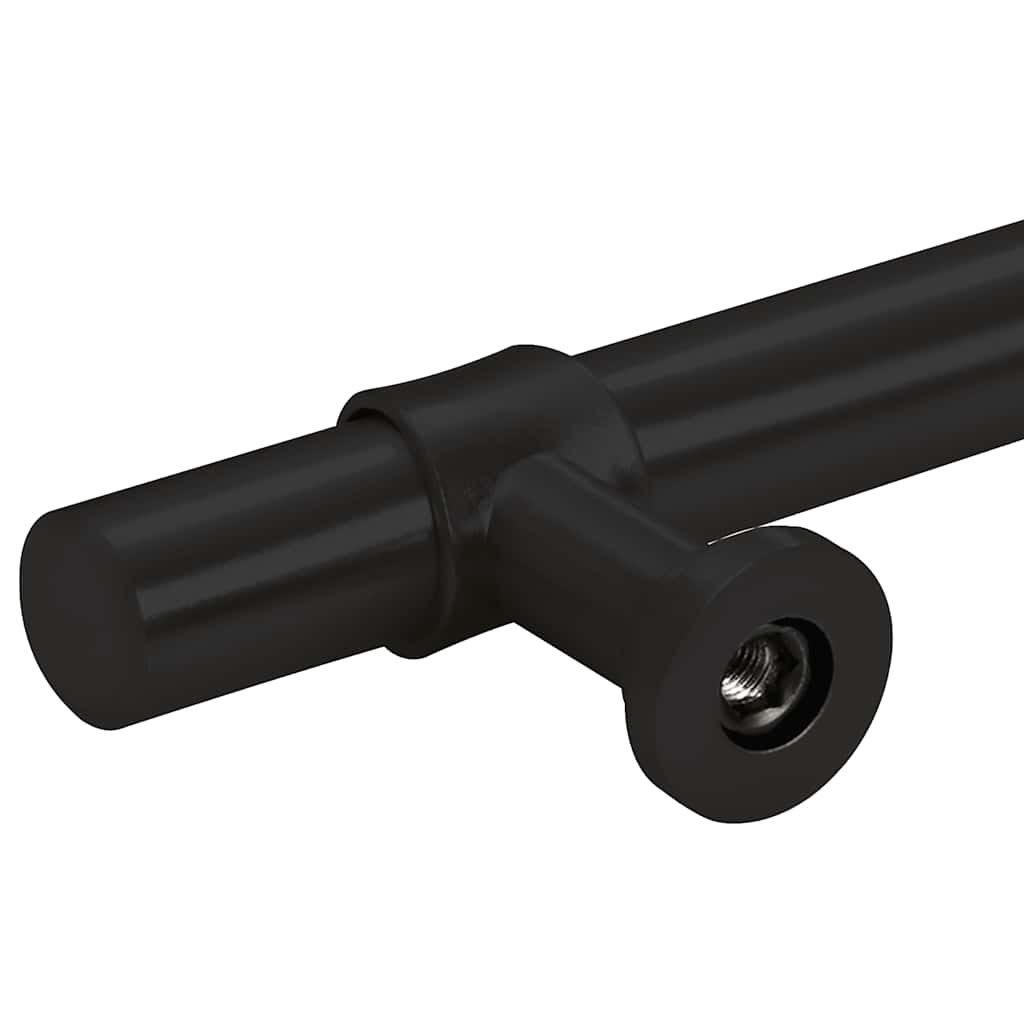 vidaXL Skåphandtag 5 st svart 192 mm rostfritt stål