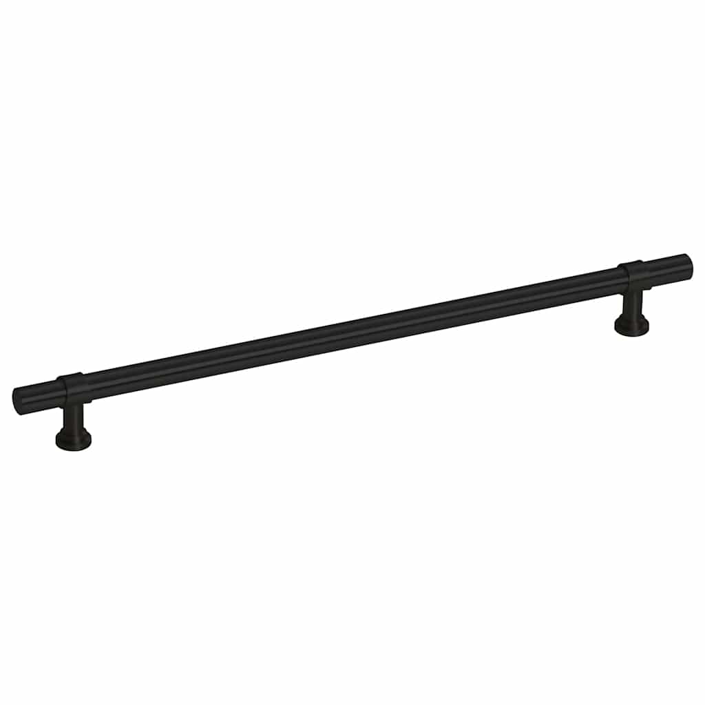 vidaXL Skåphandtag 5 st svart 224 mm rostfritt stål