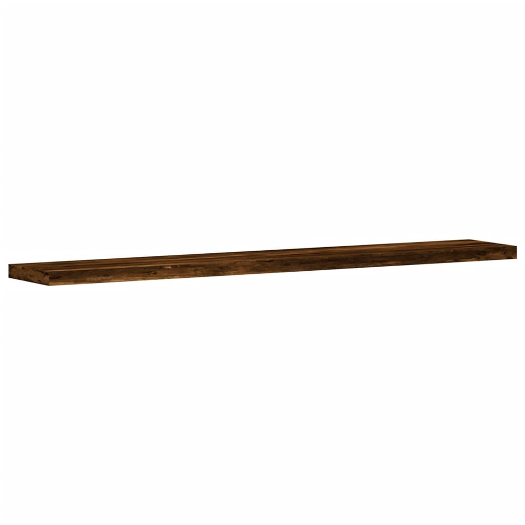 vidaXL Vägghyllor 4 st rökfärgad ek 60x10x1,5 cm konstruerat trä
