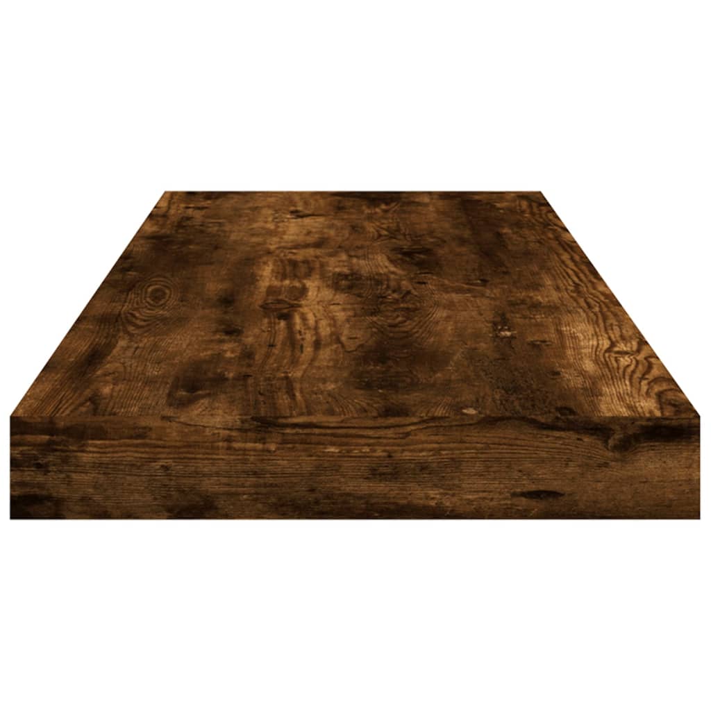 vidaXL Vägghyllor 4 st rökfärgad ek 60x10x1,5 cm konstruerat trä