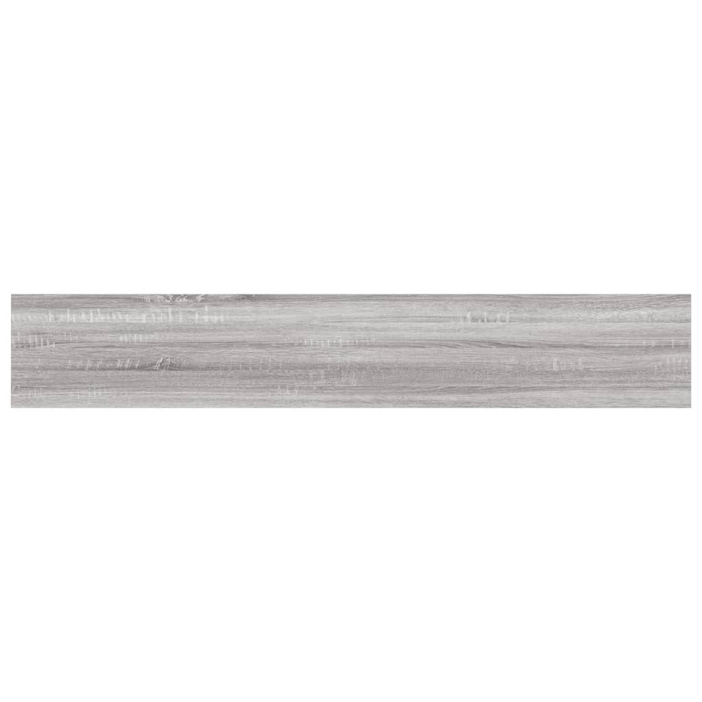 vidaXL Vägghyllor 4 st grå sonoma 60x10x1,5 cm konstruerat trä
