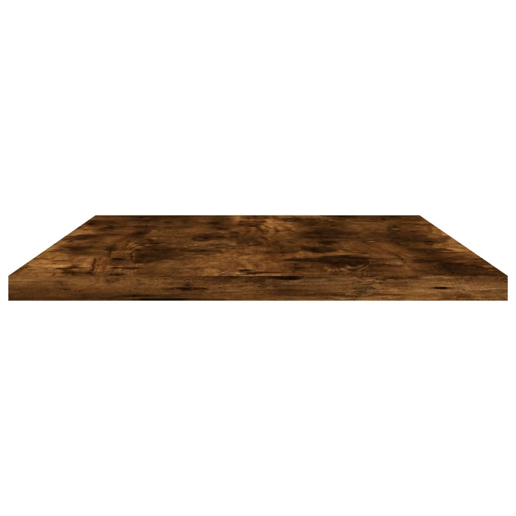 vidaXL Vägghyllor 4 st rökfärgad ek 60x20x1,5 cm konstruerat trä