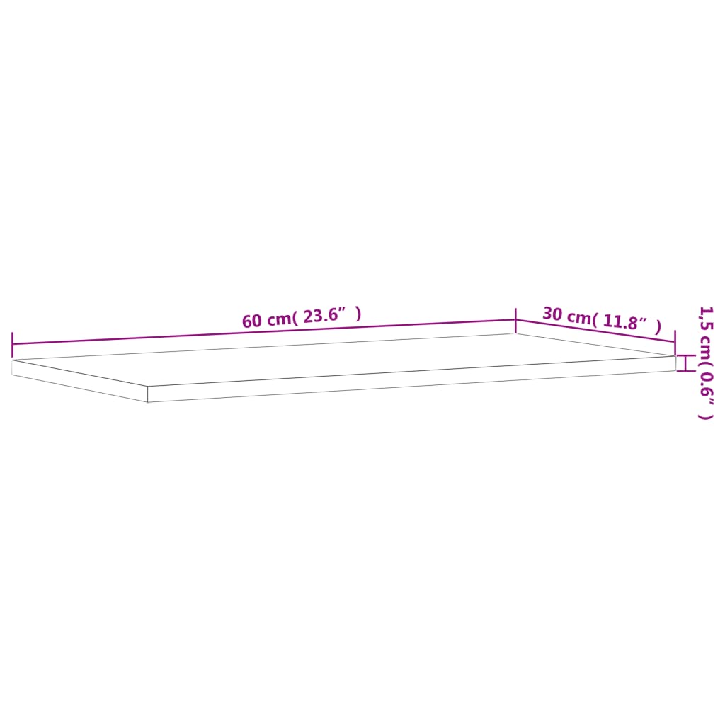 vidaXL Vägghyllor 4 st rökfärgad ek 60x30x1,5 cm konstruerat trä