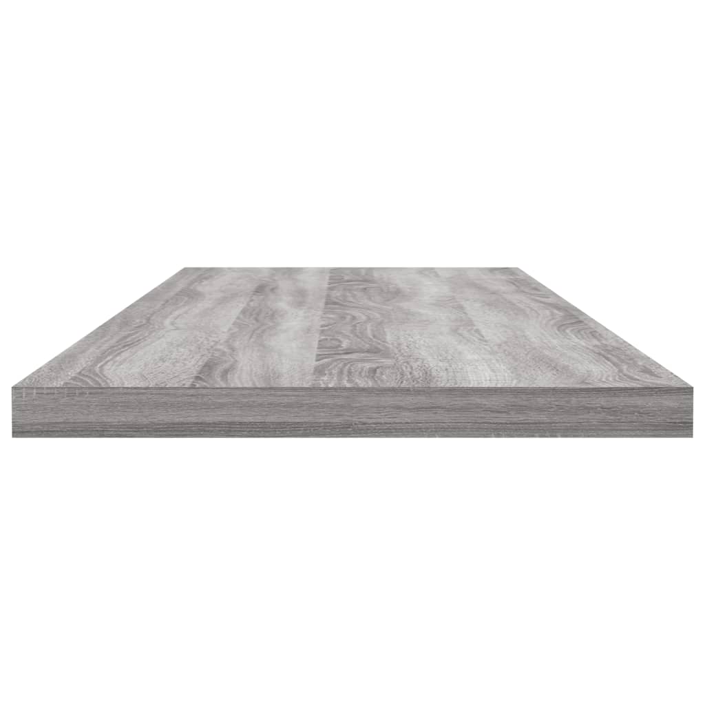 vidaXL Vägghyllor 4 st grå sonoma 80x20x1,5 cm konstruerat trä