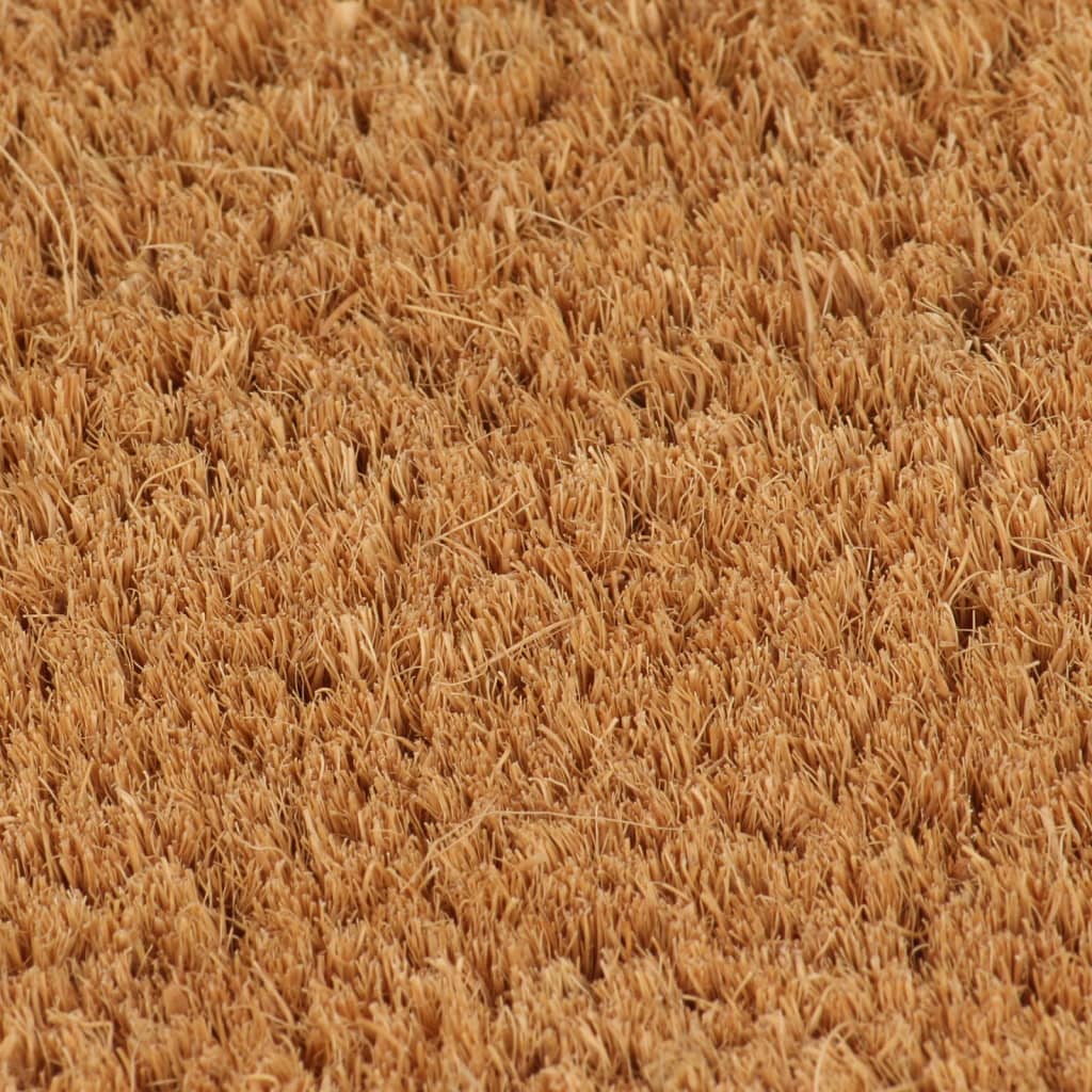 vidaXL Dörrmatta naturlig 65x100 cm tuftad kokos