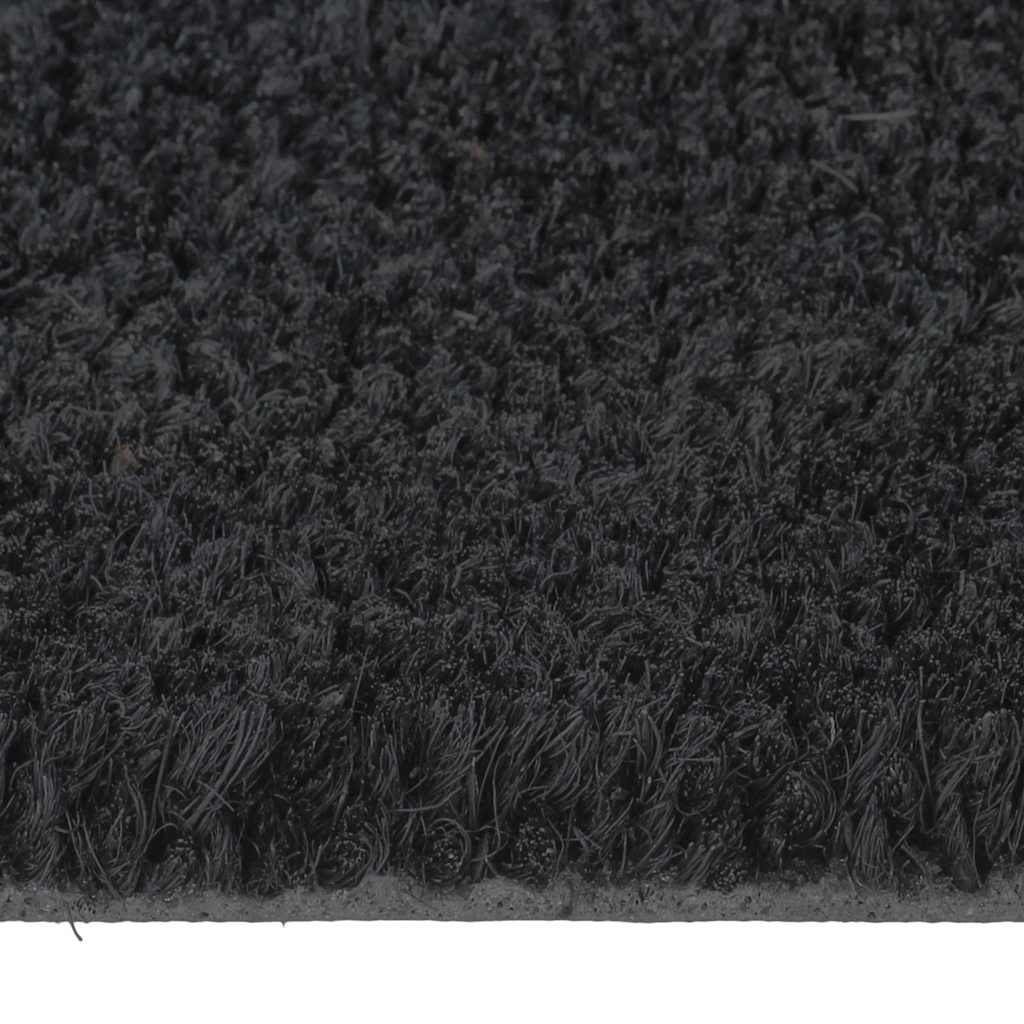 vidaXL Dörrmatta svart 60x90 cm tuftad kokos
