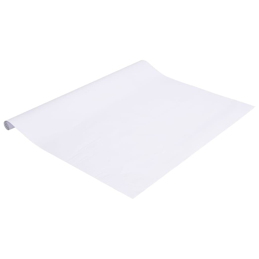 vidaXL Fönsterfilm frostad vit 60x1000 cm PVC