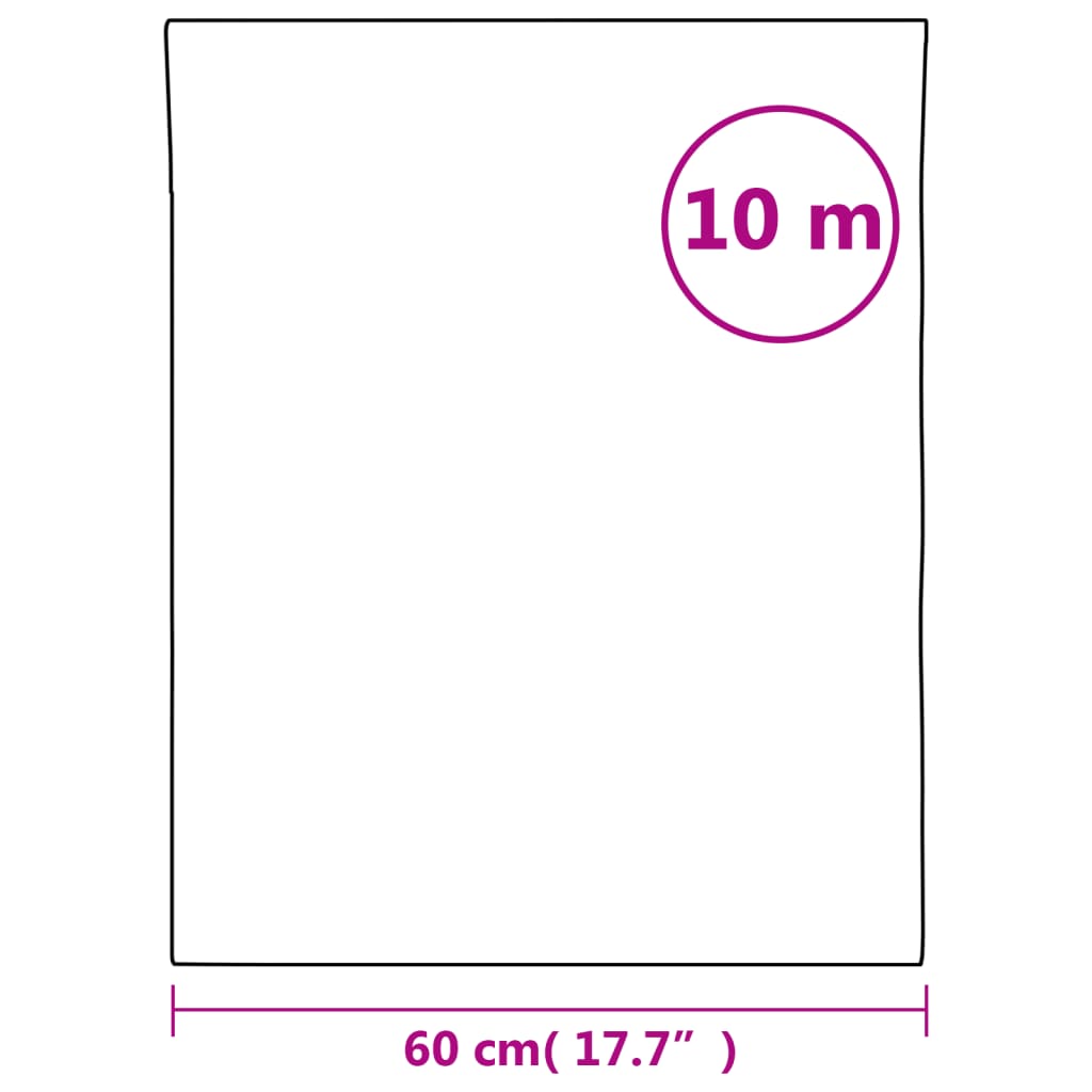 vidaXL Fönsterfilm frostad vit 60x1000 cm PVC