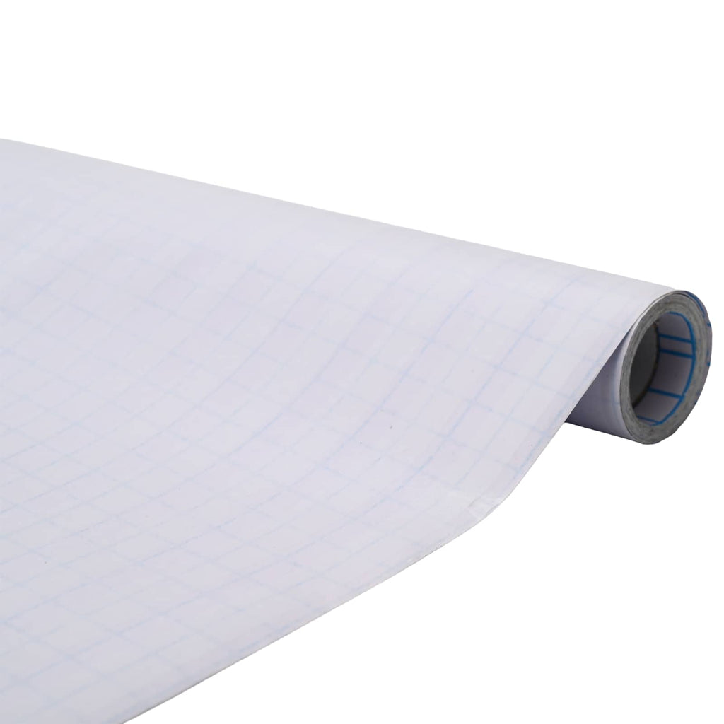 vidaXL Fönsterfilm frostad randig design 45x500 cm PVC