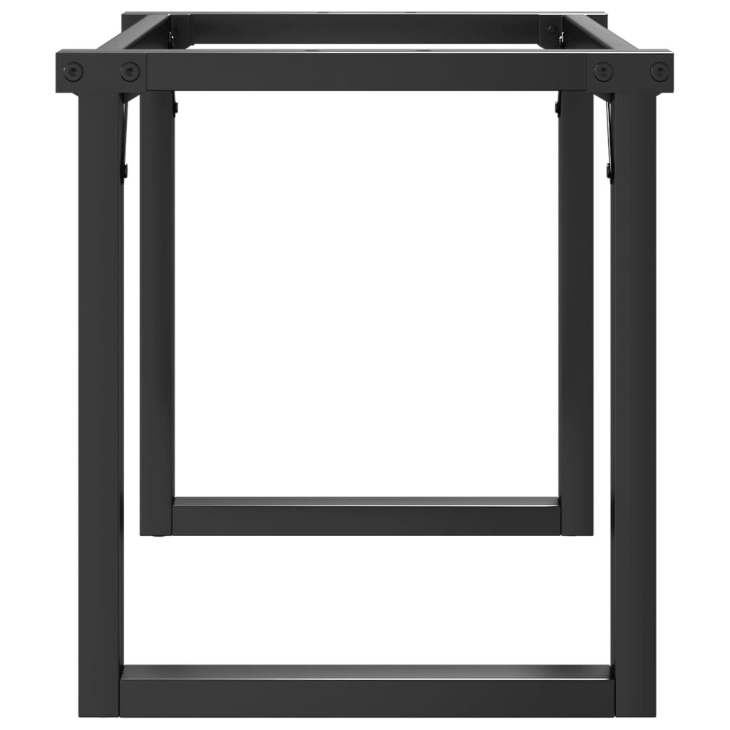vidaXL Bordsben för soffbord O-ram 80x40x43 cm stål