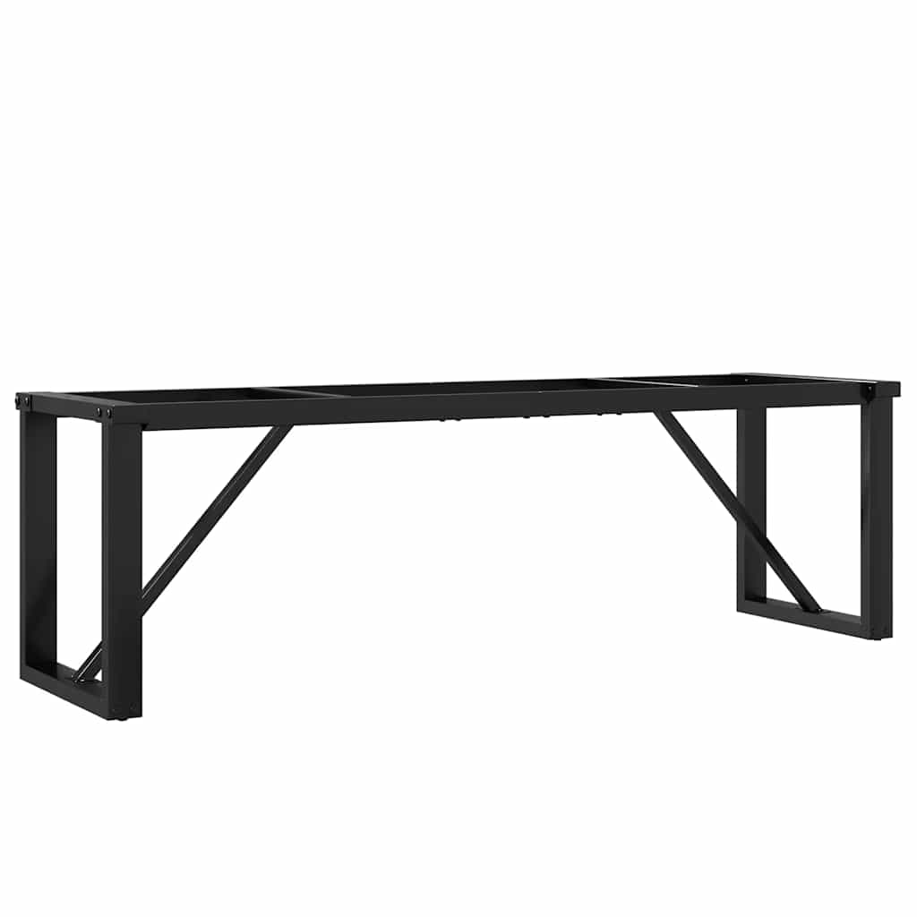 vidaXL Bordsben för soffbord O-ram 140x30x43 cm stål