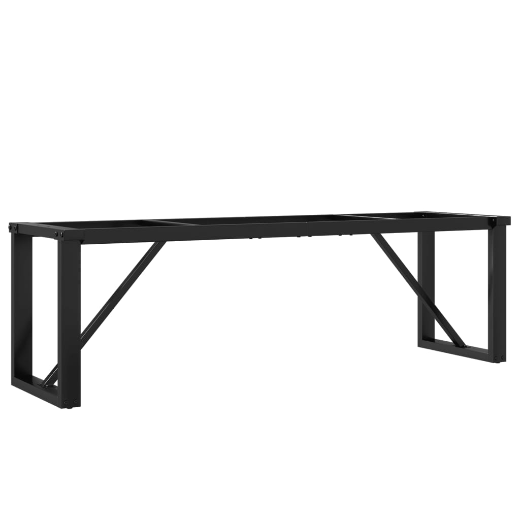 vidaXL Bordsben för soffbord O-ram 140x30x43 cm stål