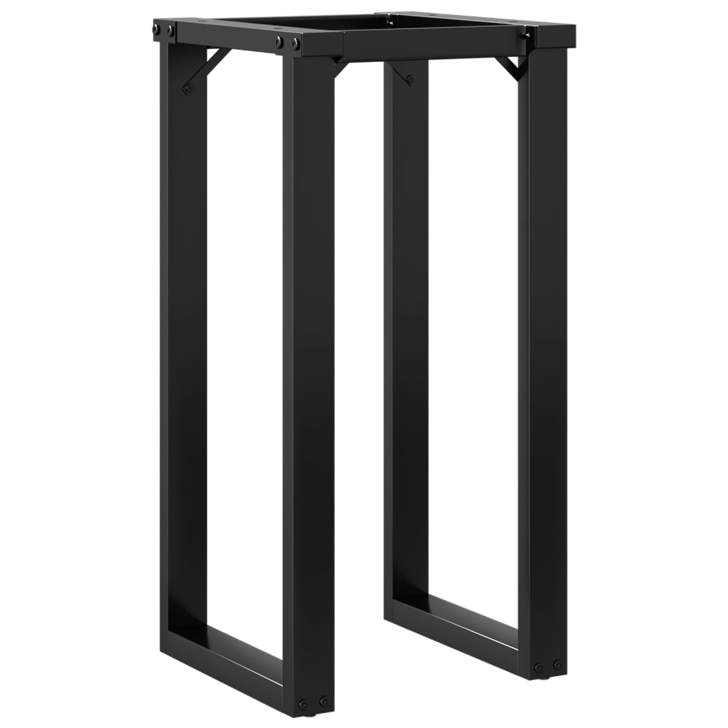 vidaXL Bordsben för matbord O-ram 40x40x73 cm stål